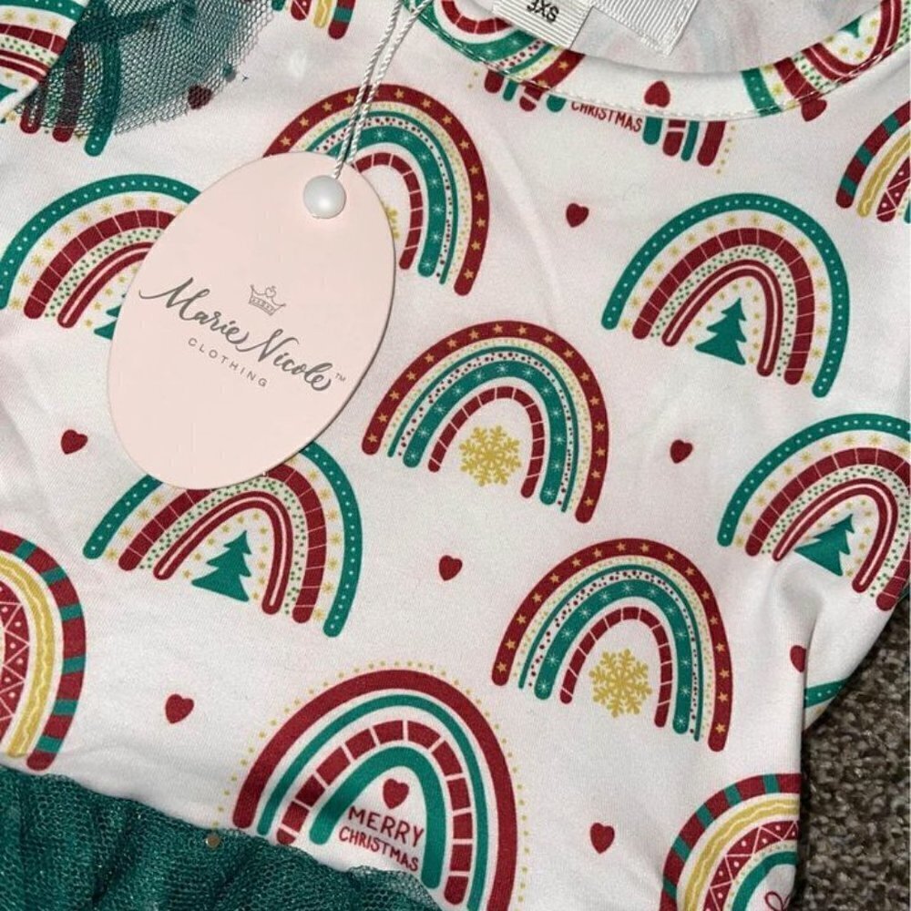 Nwt Rainbow Christmas Tulle Dress — image 3 of 6